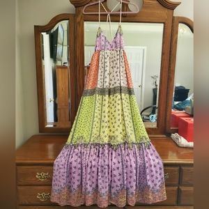 NWT   Forever21 Maxi Patchwork Floral Dress 🌸